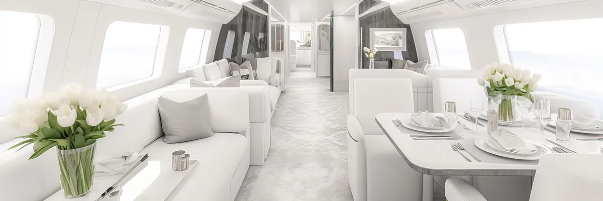 interior of a private plane